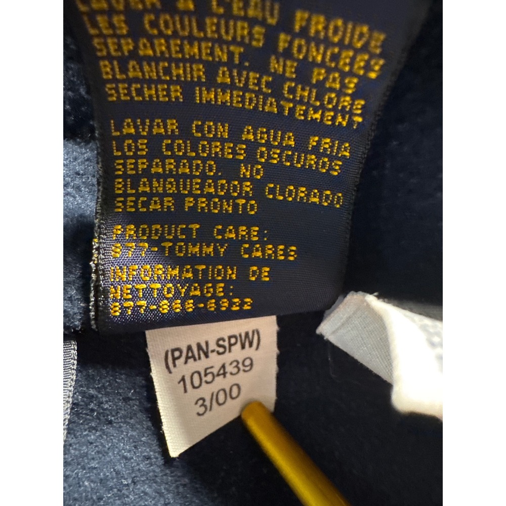 Vintage Tommy Hilfiger Golf Navy Windbreaker Poipu Bay Fleece Lined XL 105439 - Picture 4 of 14